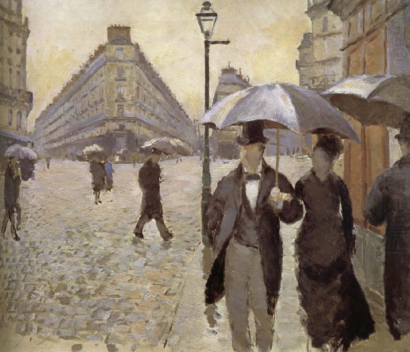 Gustave Caillebotte Rainy day in Paris china oil painting image